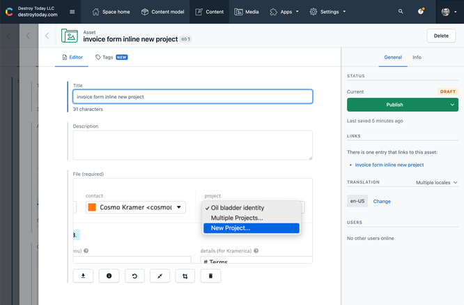 contentful sidebar
