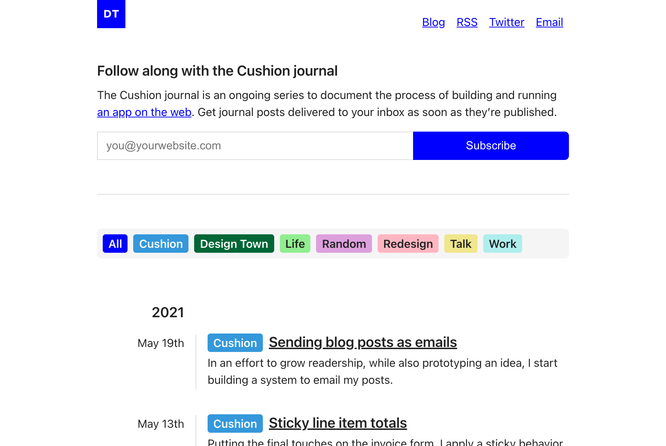 blog form