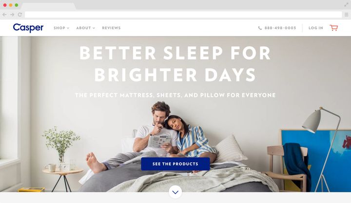 Casper homepage