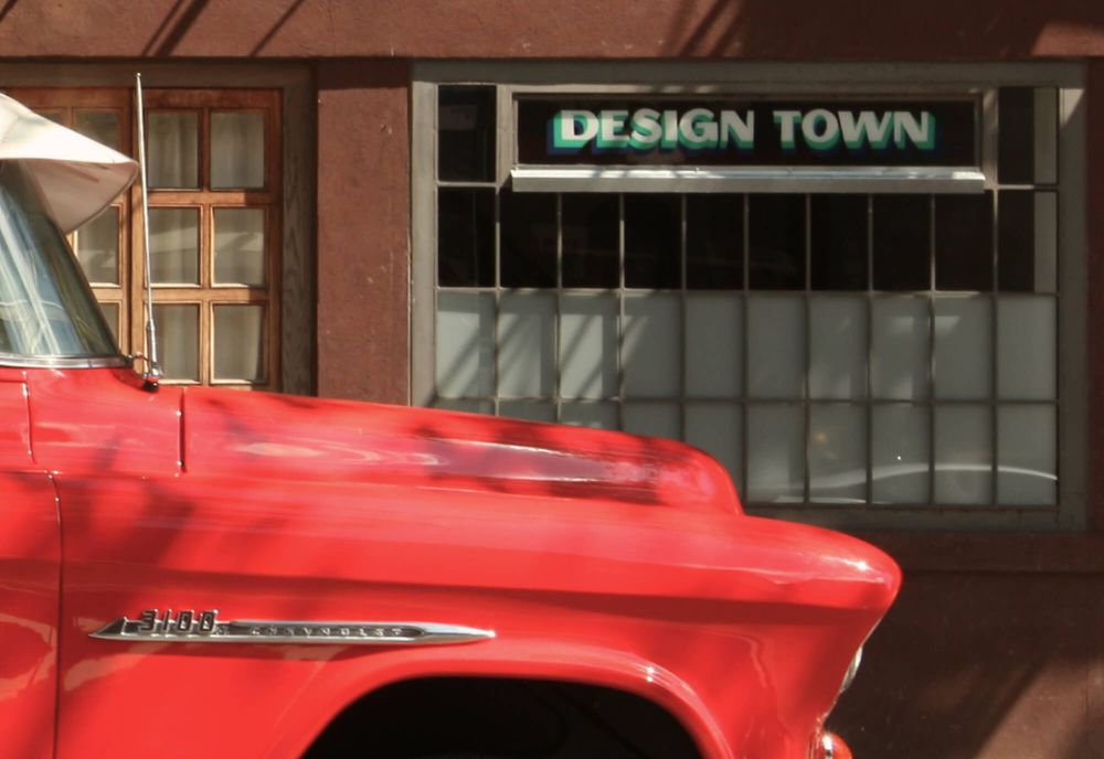 The outside of Design Town