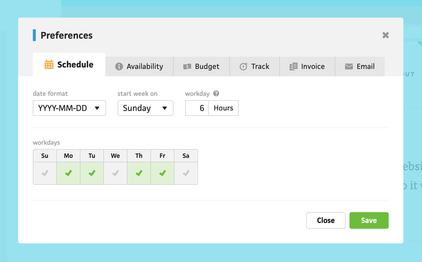 preferences-modal